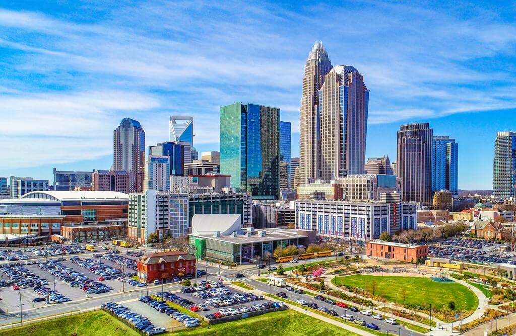 Downtown Charlotte Skyline.